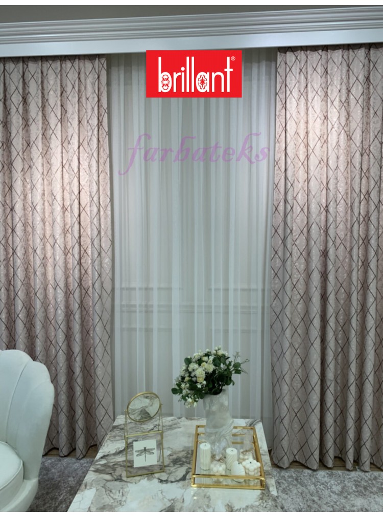 Brillant Loren Fon Perde Yan Perde Kanat Perde Pano Krem Renk Tasarım Liva Seri Brillant Loren Fon Perde Yan Perde Kanat Perde Pano Krem Renk Tasarım Liva Seri